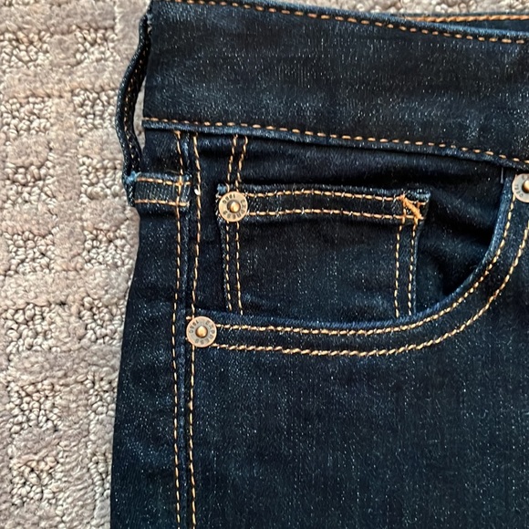 Express dark washed jeans “barely boot” - Picture 2 of 3